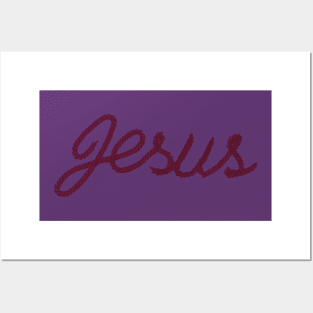 Jesus Embroidery Posters and Art